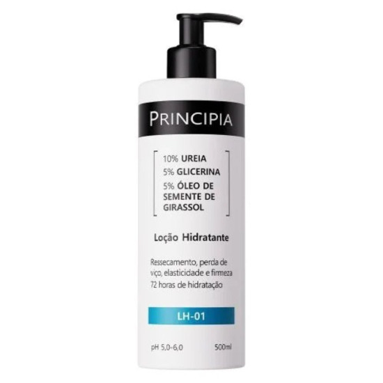 LOCAO HIDRATANTE PRINCIPIA 10%UREIA+5% GUICERINA+5%OLEO SEMENTE GIRASSOL 500ML