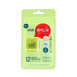 ADESIVO DE CITRONELA REPELLIK COM 12 UNIDADES