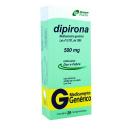 DIPIRONA 500MG COM 20 CAPSULAS GREENPHARMA