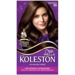TINTURA DE CABELO KOLESTON 30 CASTANHO ESCURO