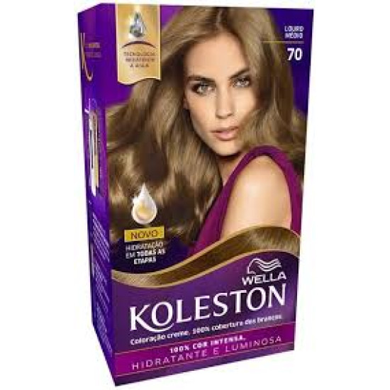TINTURA DE CABELO KOLESTON 70 LOURO MEDIO