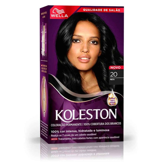 TINTURA DE CABELO KOLESTON 20 PRETO