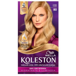 TINTURA DE CABELO KOLESTON 80 LOURO CLARO