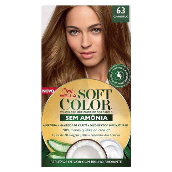 TINTURA DE CABELO SOFT COLOR 63 CARAMELO DOURADO