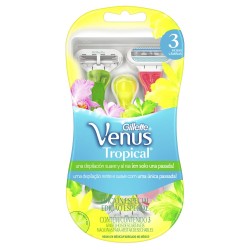 APARELHO DE BARBEAREAR GILLETTE VENUS TROPICAL C/3 UN
