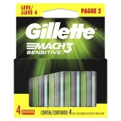 CARGA GILLETTE MACH3 SENSITIVE LV4 PG3