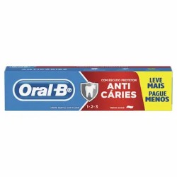 CREME DENTAL ORAL B 1 2 3 SUAVE LV150 PG100G
