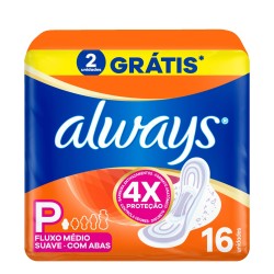 ABSORVENTE ALWAYS BASICO SUPER PROTETOR SUAVE C/ABAS C/16UND