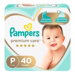 FRALDA PAMPERS PREMIUM CARE PANTS P C/40UN