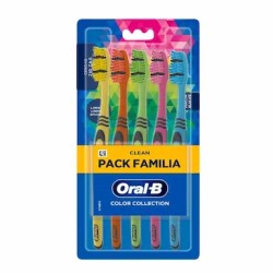 KIT ESCOVA DENTAL ORAL B COLOR C/ 5