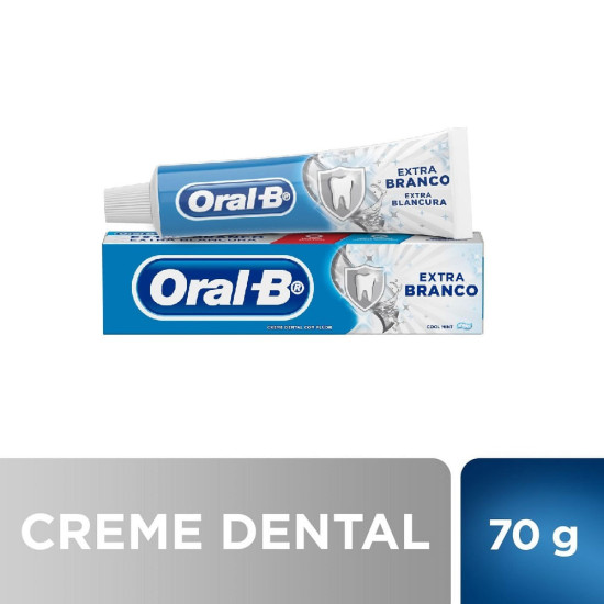 CREME DENTAL ORAL B EXTRA BRANCO 70G