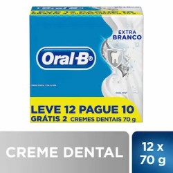 CREME DENTAL ORAL B EXTRA BRANCO 70G