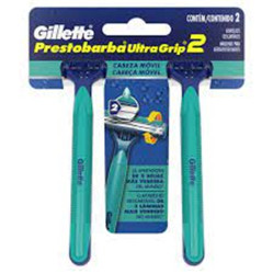 APARELHO BARBEAR GILLETTE ULTRAGRIP FIXA COM 2 UND