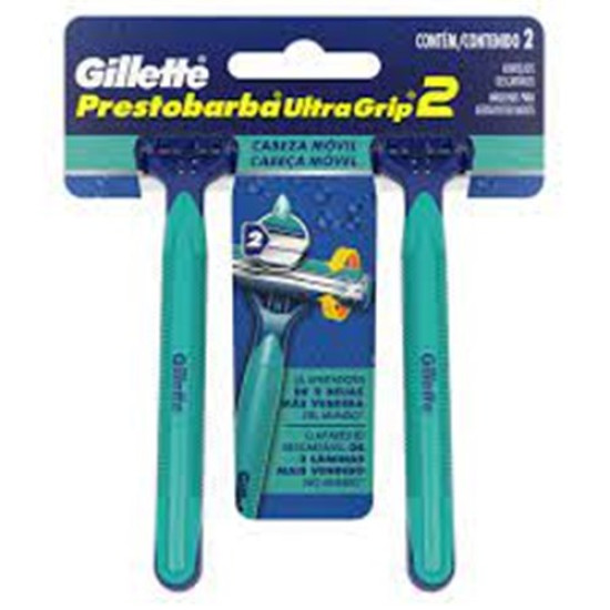 APARELHO BARBEAR GILLETTE ULTRAGRIP FIXA COM 2 UND