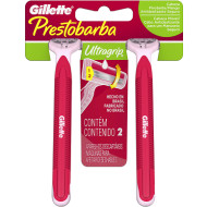 APARELHO BARBEAR GILLETTE ULTRA GRIP FEMININO COM 2 UND CAB MOVEL