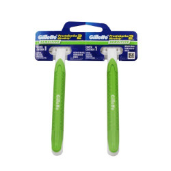 APARELHO BARBEAR GILLETTE PRESTO 2 ULTRA GRIP FIXA COM 2 UND
