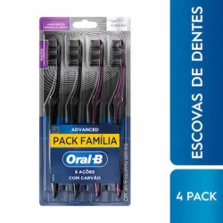 ESCOVA D ORAL B PACK FAMILIA CARVAO C/4 UNID