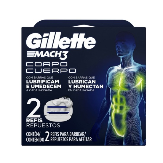 CARGA GILLETTE MACHUPETA 3 CORPO C/2 UND