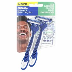 APARELHO DE BARBEAREAR GILLETTE DERMA PROTETOR C/2 UND