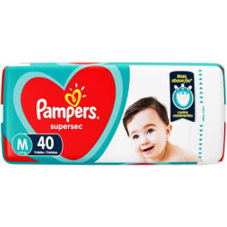 FRALDAS PAMPERS SUPERSEQUINHA MEGA M COM 40 UND
