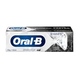 CREME DENTAL ORAL B 3D WHITE CARVAO MINERAL CLEAN 70G