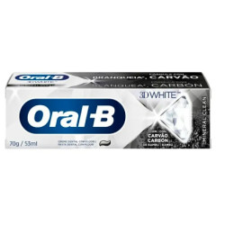 CREME DENTAL ORAL B 3D WHITE  CARVAO MIN CLEAN 70G