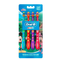 ESCOVA DENTAL ORAL B KIDS MICKEY COM 4 UNID