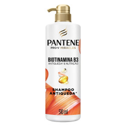 SHAMPOO PANTENE ANTIQUEDA E NUTRICAO BIOTINAMINA B3 510ML