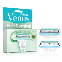 CARGA GILLETTE VENUS PELE SENSIVEL COM 2UND