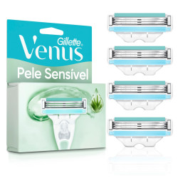 CARGA GILLETTE VENUS PELE SENSIVEL COM 4UND