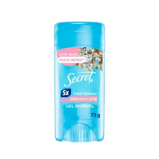 DESODORANTE GEL SECRET POWDER PROTECT COTTON COM 73G