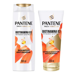 KIT PANTENE ANTIQUEDA PRO-V BIOTINAMINA B3 SH300ML+COND150ML