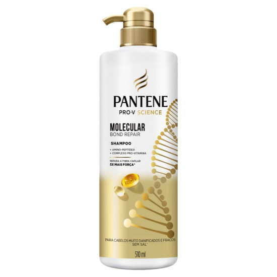 SHAMPOO PANTENE MOLECULAR BOND REPAIR COM 510ML