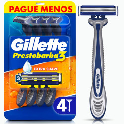 APARELHO BARBEAR GILLETTE PRESTOR 3 LV 4 PG 3