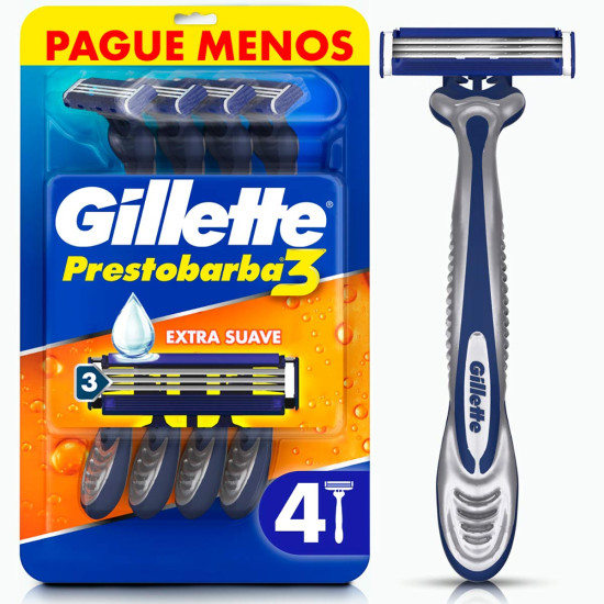 APARELHO BARBEAR GILLETTE PRESTOR 3 LV 4 PG 3