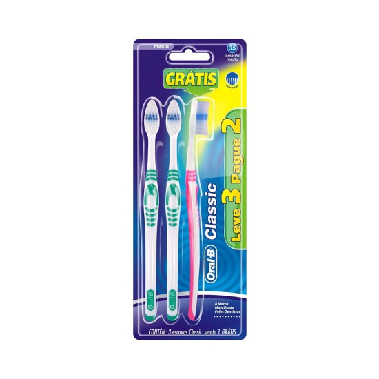ESCOVA DENTAL ORAL B CLASSIC 40 LV 3 PG 2