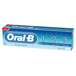 CREME DENTAL ORAL B 1 2 3 M SUAVE 70G