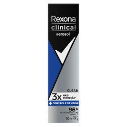 DESODORANTE AEROSOL SOL REXONA MEN CLINICAL CLEAN 150ML