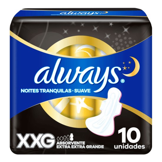 ABSORVENTE ALWAYS HIPER LONGO NOT C/ABAS 10 UND