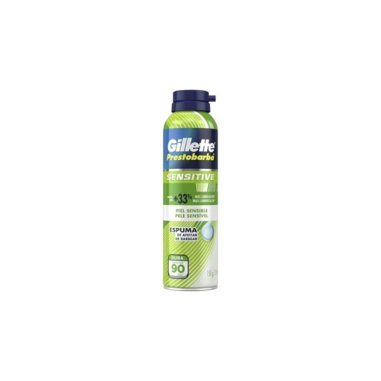ESPUMA BARBEAR GILLETTE PREST SENSITIVE 150G