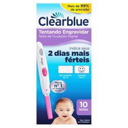 TESTE DE OVULACAO CLEARBLUE DIGITAL 10TIRAS