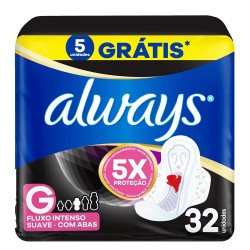 ABSORVENTE ALWAYS NOT NOITES TRANQUILAS SUAVE C/ABAS LV 32 PG28