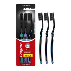 ESCOVA DENTAL COLGATE SLIM SOFT BLACK C/3 UND