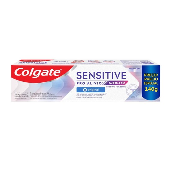 CREME DENTAL COLGATE SENSITIVE PRO ALIVIO IMEDIATO ORIGINAL 140G