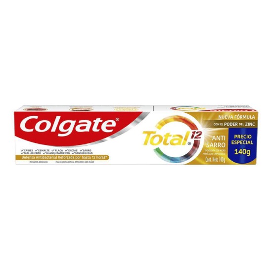 CREME DENTAL COLGATE TOTAL 12 ANTI TARTARO 140G