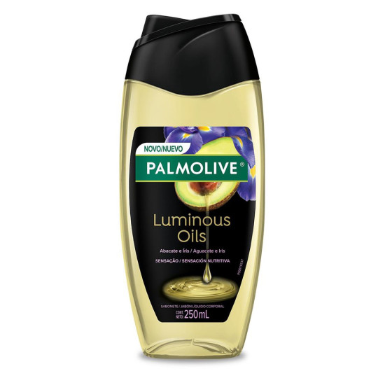 SABONETE LIQUIDO PALMOLIVE LUMINOUS OILS ABACATE/IRIS 250ML