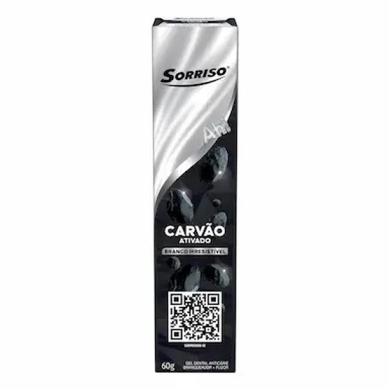 CREME DENTAL SORRISO CARVAO ATIVADO 60G