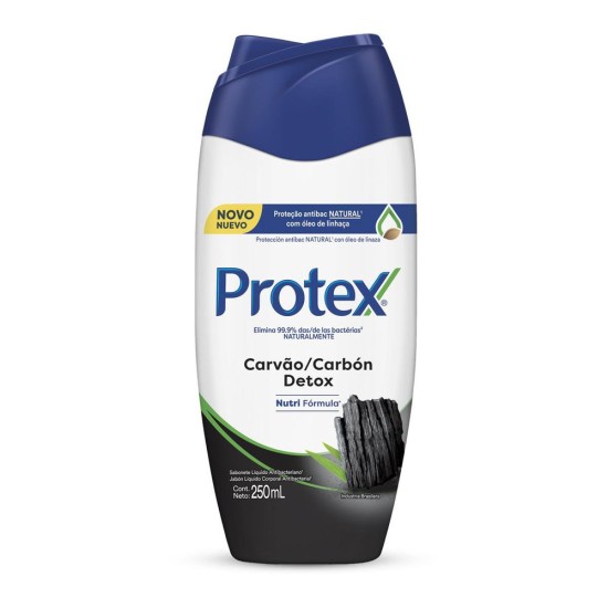 SABONETE LIQUIDO PROTEX CARVAO DETOX 250ML