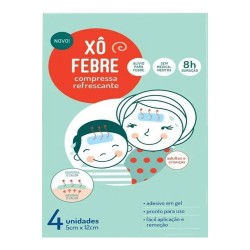 XO FEBRE COMPRESSAS P/ALIVIO DA FEBRE C/4 UND