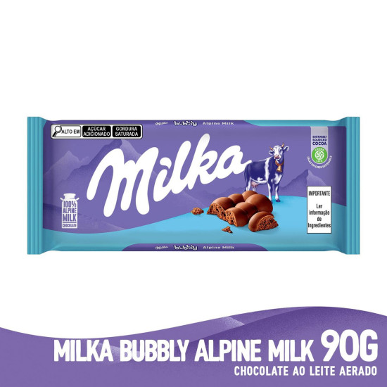 CHOCOLATE MILKA BUBBLY ALPINE MILK 90G